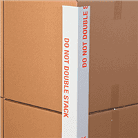 "Do Not Double Stack" Printed Edge Protectors