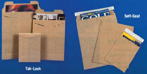 Kraft Self-Seal Stay Flat Mailers
