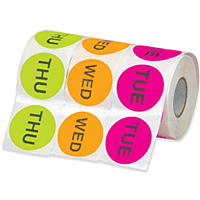 Inventory Labels - Days of the Week