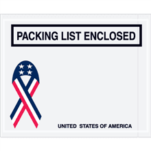 USA "Packing List Enclosed" Envelopes
